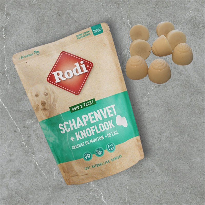 Rodi - schapenvetbonbons met look