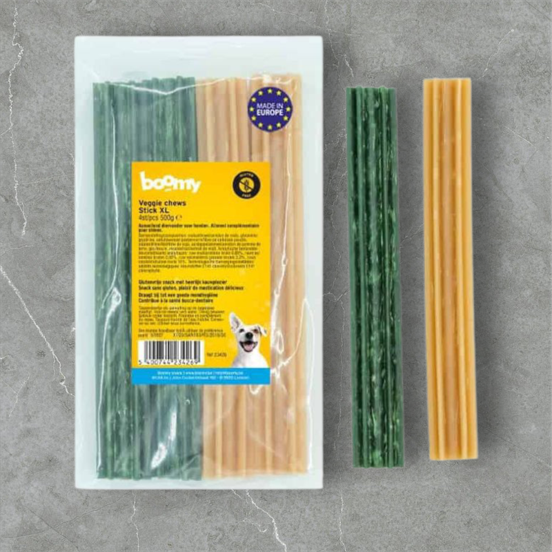 Boomy - Veggie chews stick XL (4 st) Boomy - Veggie chews stick XL (4 st)