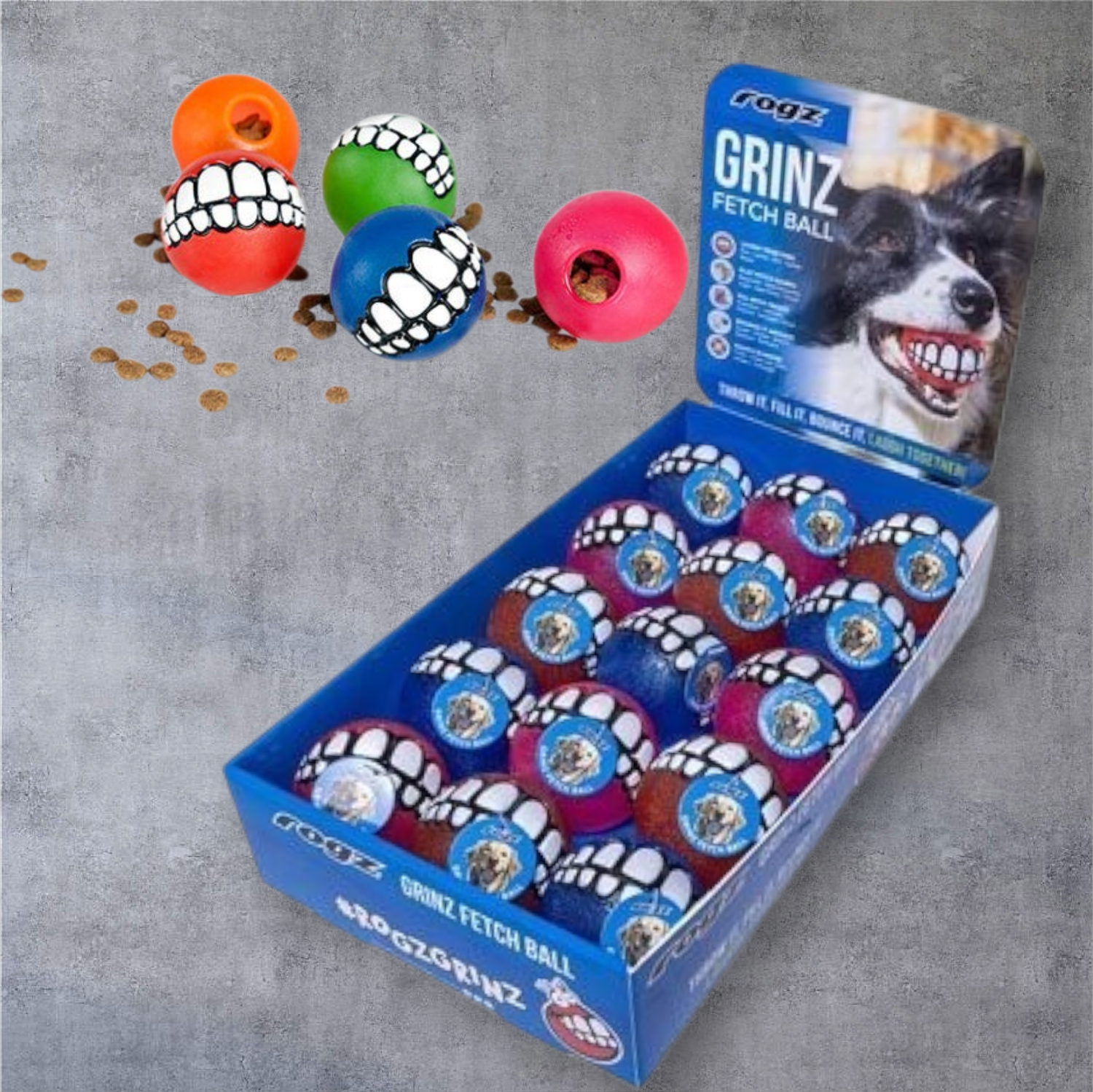 Rogz - Grinz Fetch Ball Medium