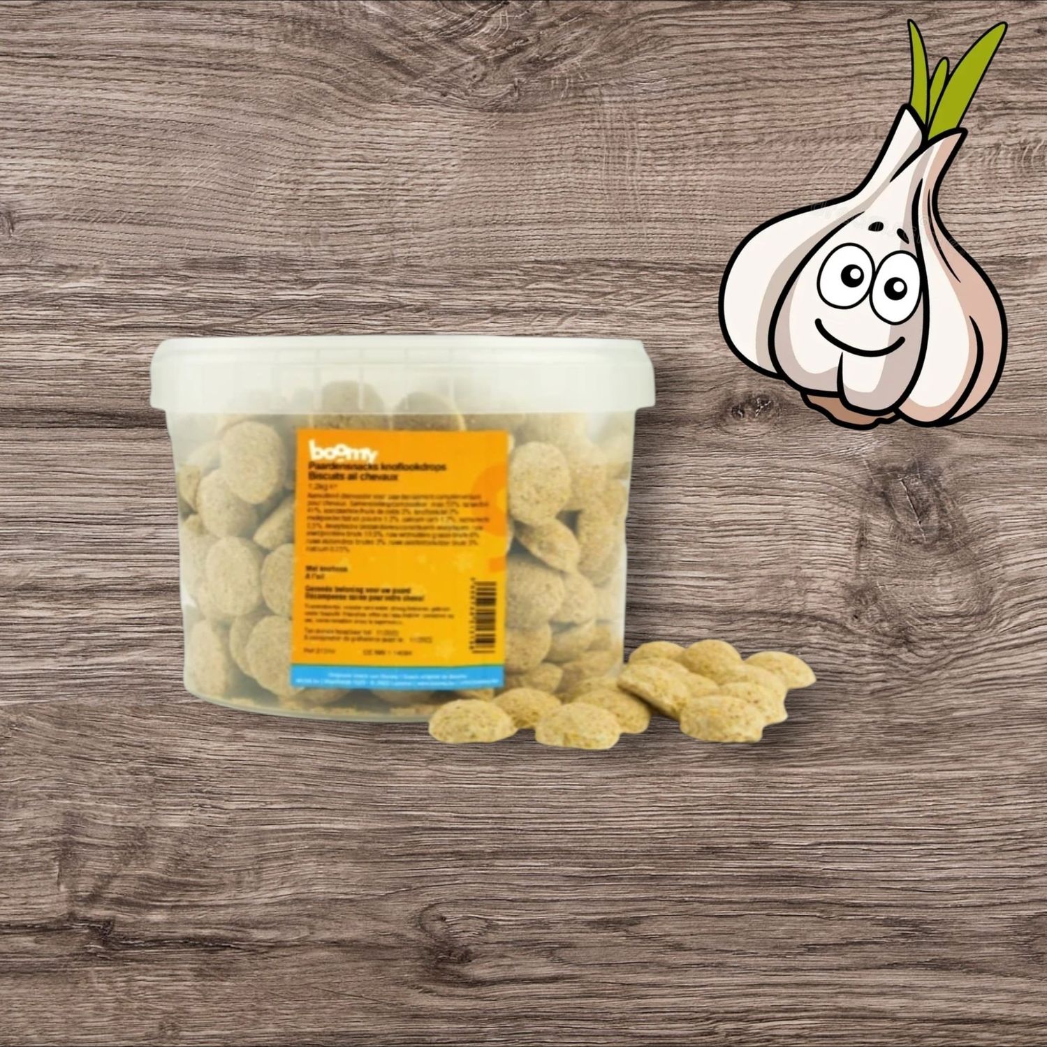 Boomy - paardensnacks knoflookdrops 1,2kg