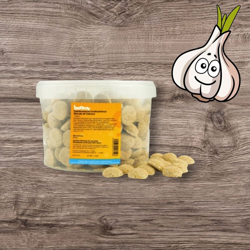 Boomy - paardensnacks knoflookdrops 1,2kg