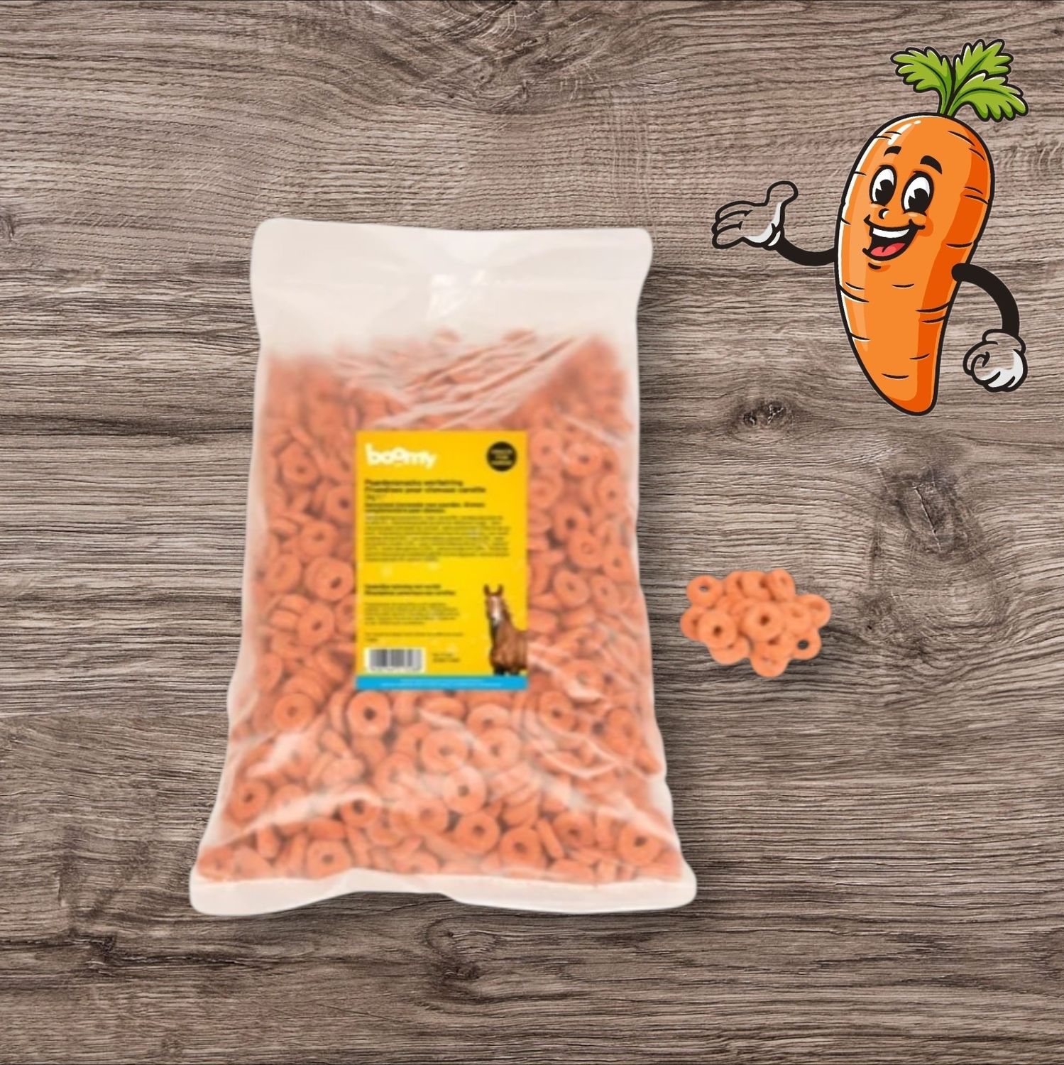 Boomy - paardensnacks wortelring 5kg
