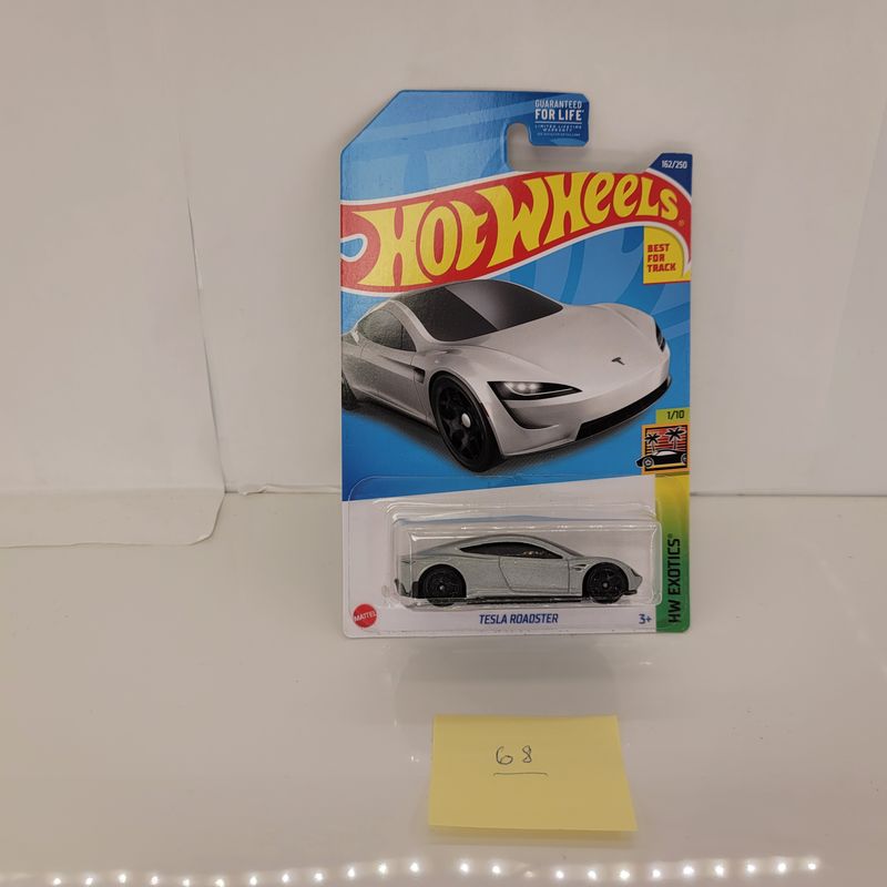 TESLA ROADSTER SILVER #68 HOTWHEELS