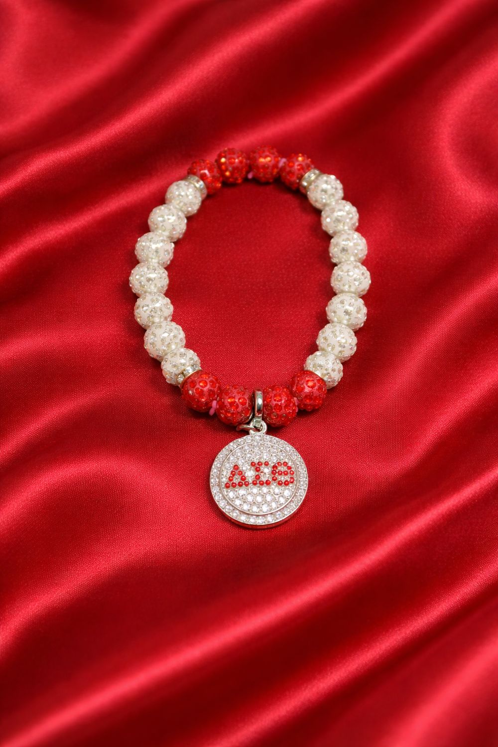 ΔΣΘ circular symbol Beaded Bracelet