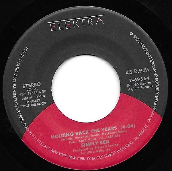 SIMPLY RED - Holding Back the Years / I Won&#39;t Feel Bad