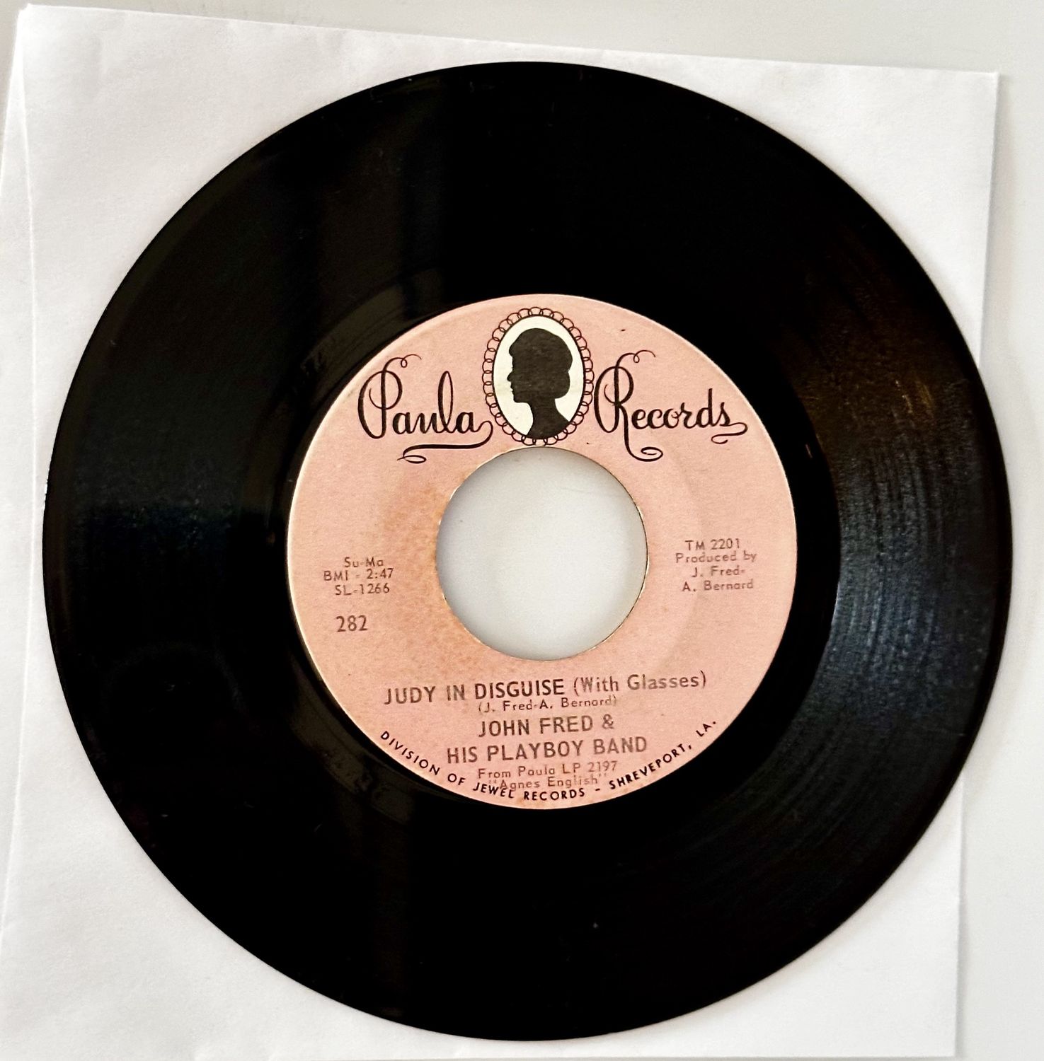 JOHN FRED &amp; HIS PLAYBOY BAND - Judy In Disguise (with glasses) / When The Lights Go Out