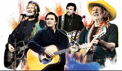 Country music icons Wille, Cash, Kristofferson, Waylon 