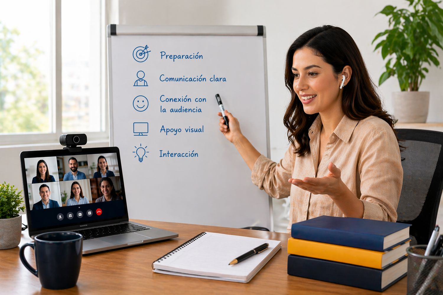 Habilidades para exponer en webinars y cursos en línea