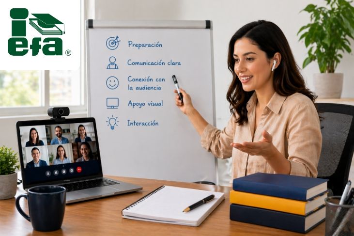 Habilidades para exponer en webinars y cursos en línea