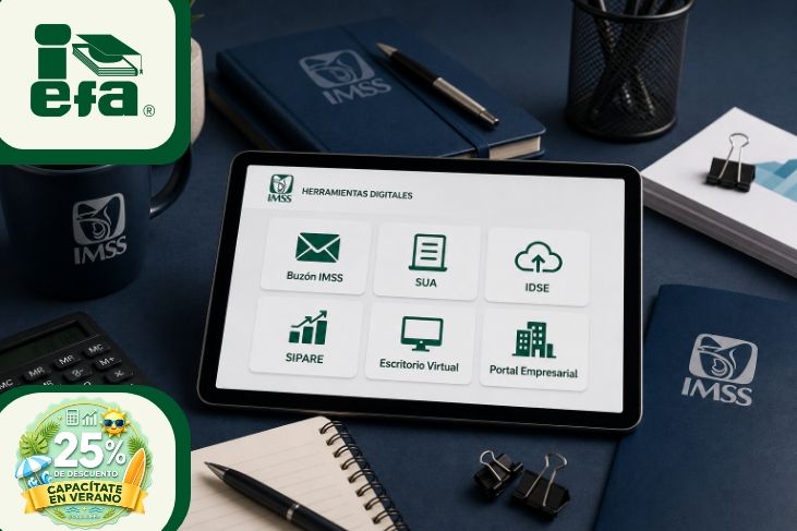 Herramientas digitales: Buzón IMSS, SUA, IDSE, SIPARE, Escritorio virtual, Portal Empresarial