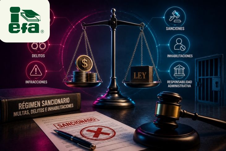 Régimen Sancionario: Multas, delitos e inhabilitaciones