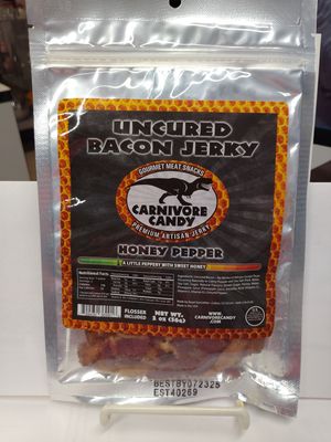 CARNIVORE CANDY BACON JERKY HONEY PEPPER