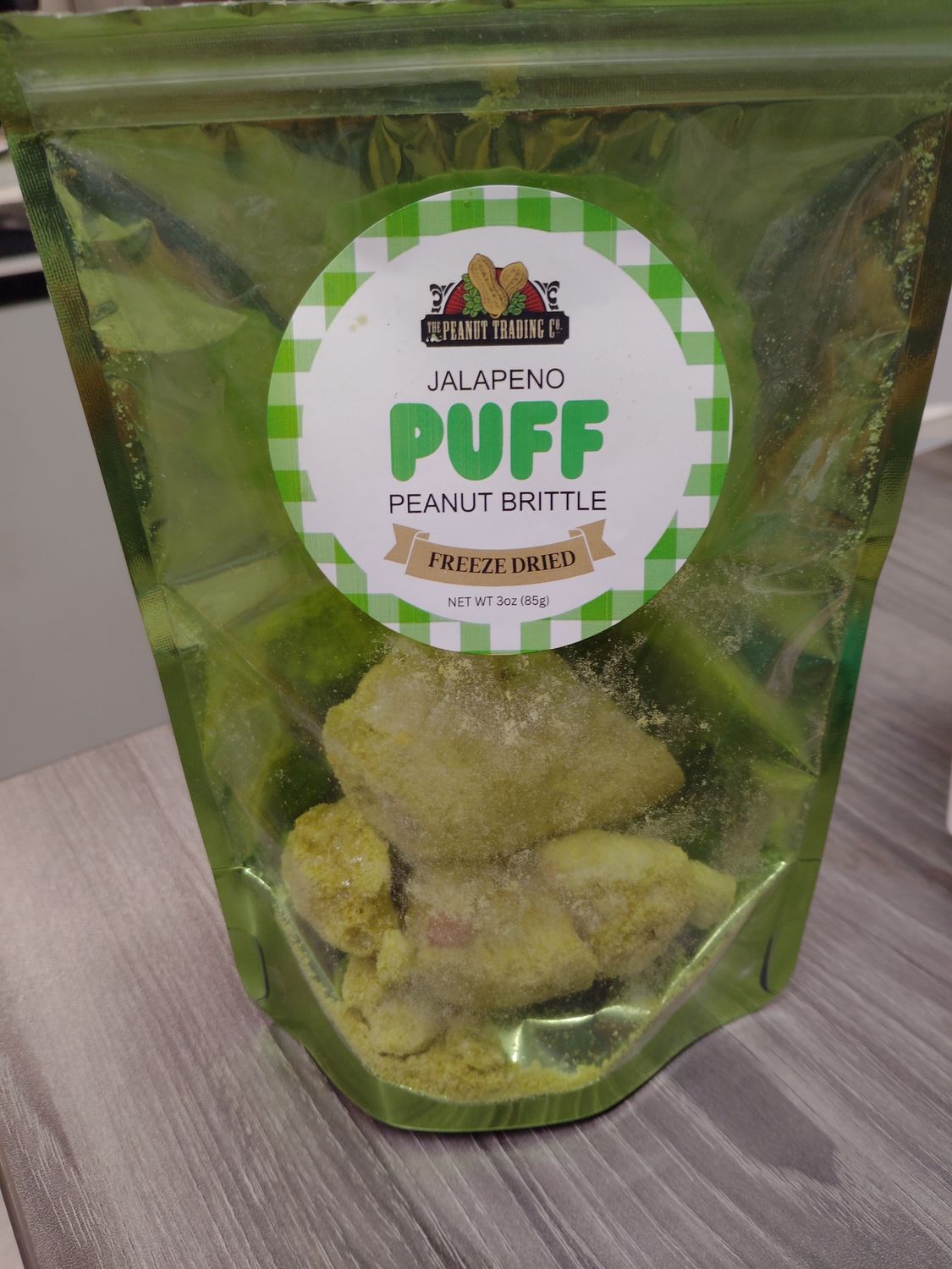 PUFF JALAPENO PUFF PEANUT BRITTLE FREEZE DRIED