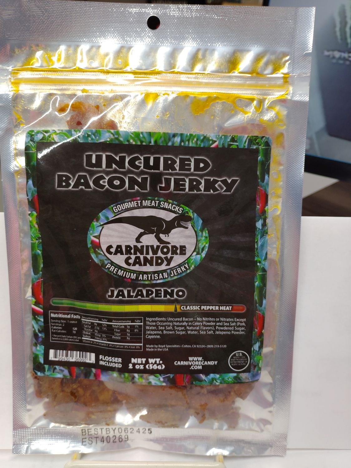 CARNIVORE CANDY BACON JERKY JALAPENO
