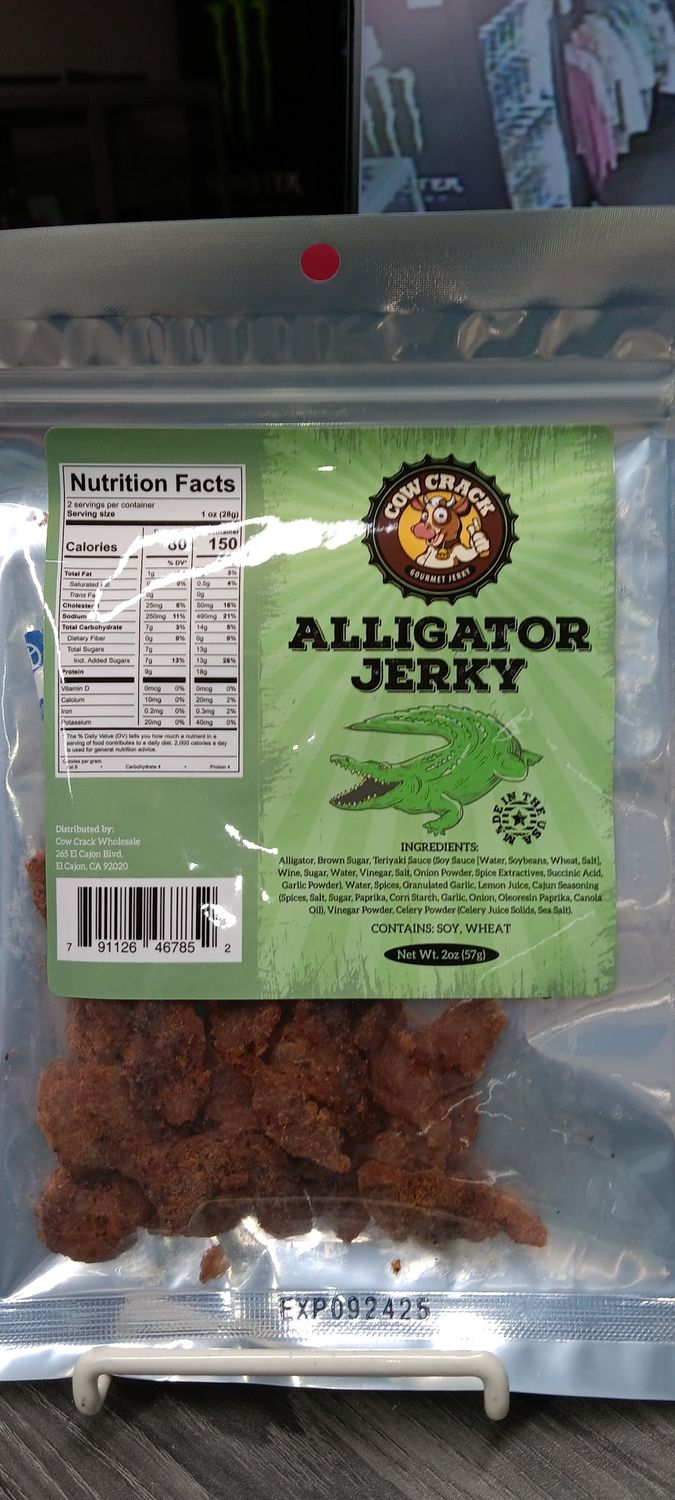 COW CRACK ALLIGATOR JERKY