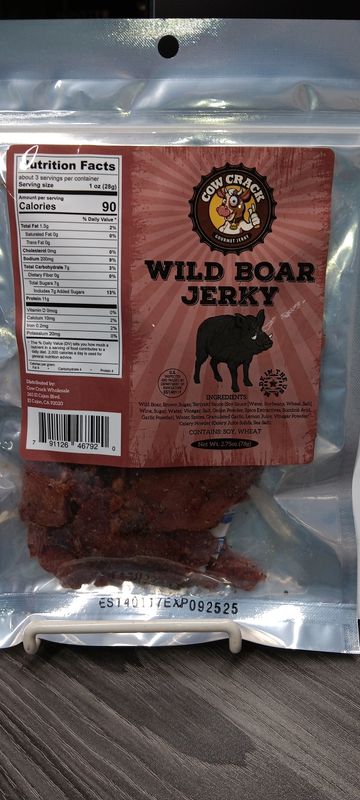 COW CRACK WILD BOAR JERKY