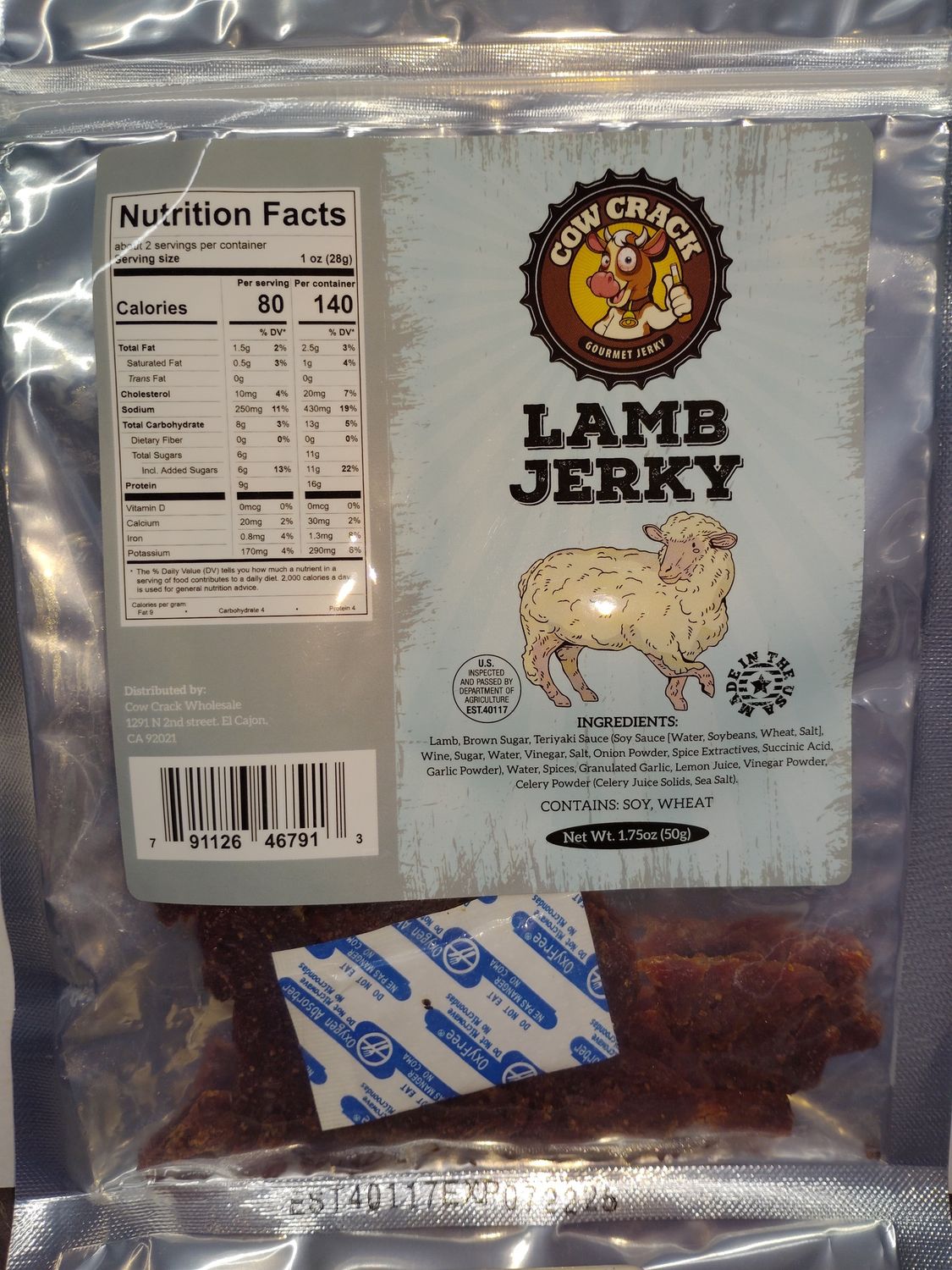 COW CRACK LAMB JERKY