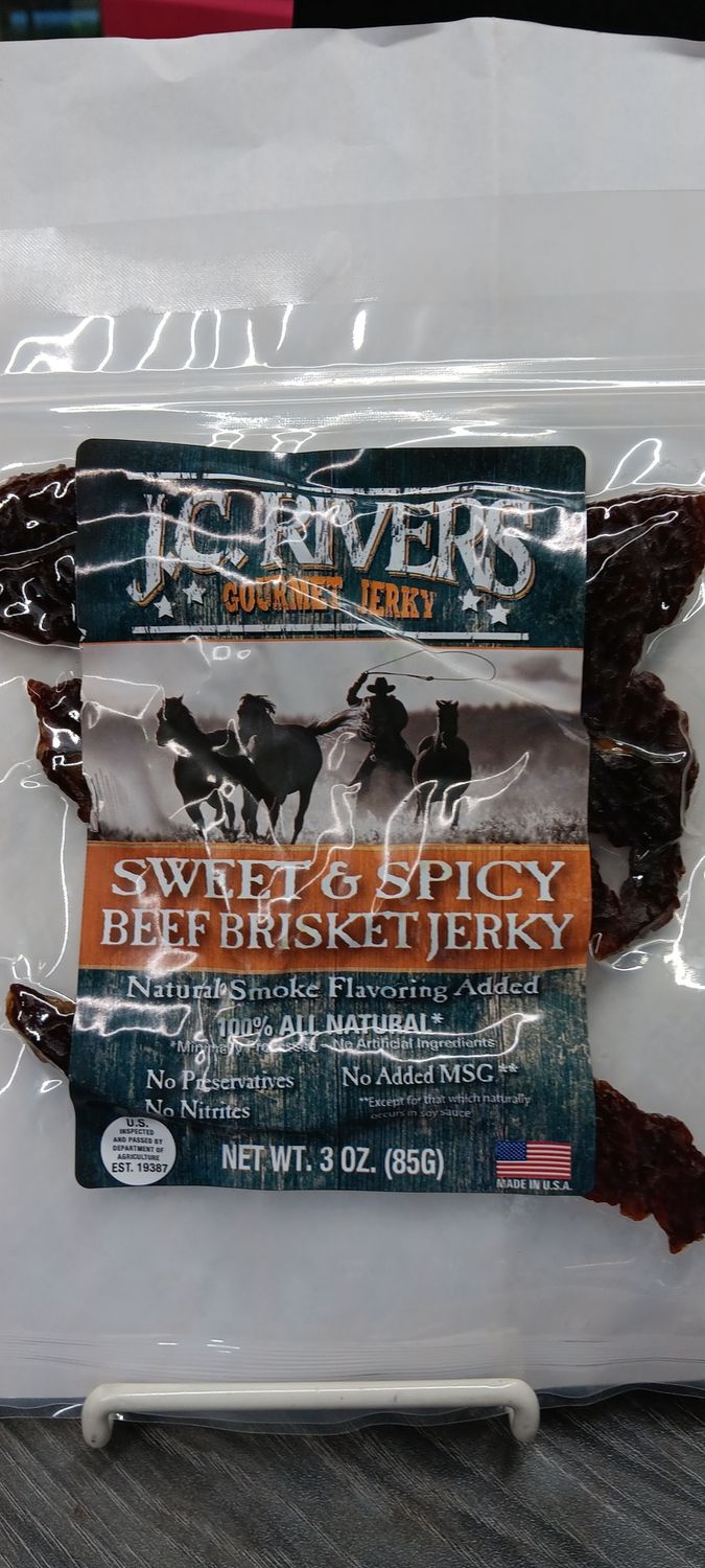 J.C. RIVERS SWEET &amp; SPICY BEEF BRISKET JERKY