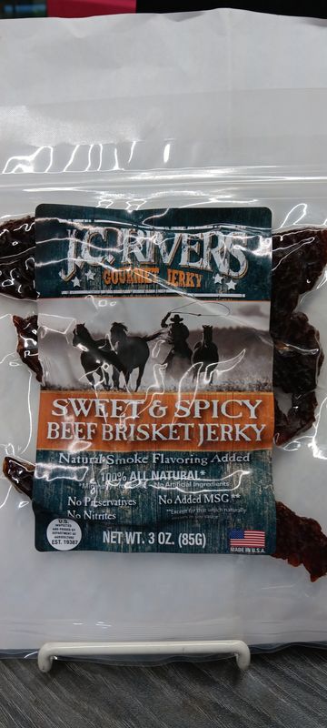 J.C. RIVERS SWEET &amp; SPICY BEEF BRISKET JERKY