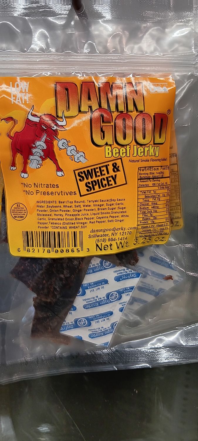 DAMN GOOD JERKY SWEET &amp; SPICEY