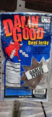 DAMN GOOD BEEF JERKY GARLIC PEPPER
