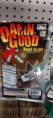 DAMN GOOD BEEF JERKY WESTERN STYLE