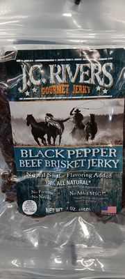 J.C RIVERS BLACK PEPPER BRISKET JERKY