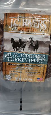 J.C . RIVERS BLACK PEPPER TURKEY JERKY