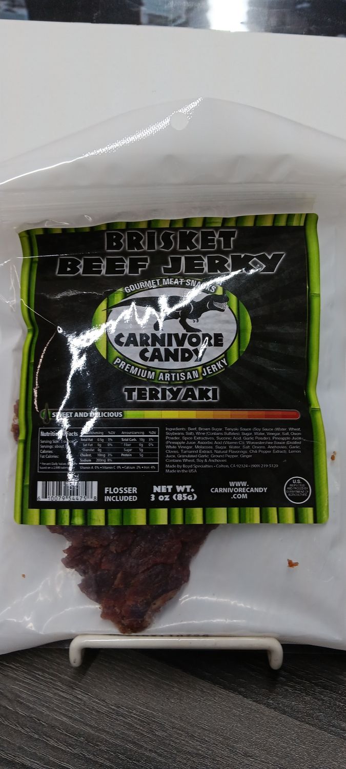 CARNIVORE CANDY BRISKET TERIYAKI JERKY