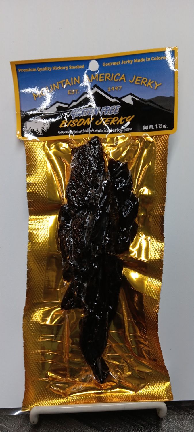 MOUNTAIN AMERICA GLUTEN FREE  BISON JERKY