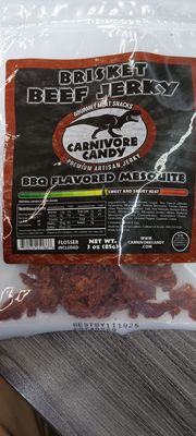 CARNIVORE CANDY BRISKET BBQ MESQUITE JERKY