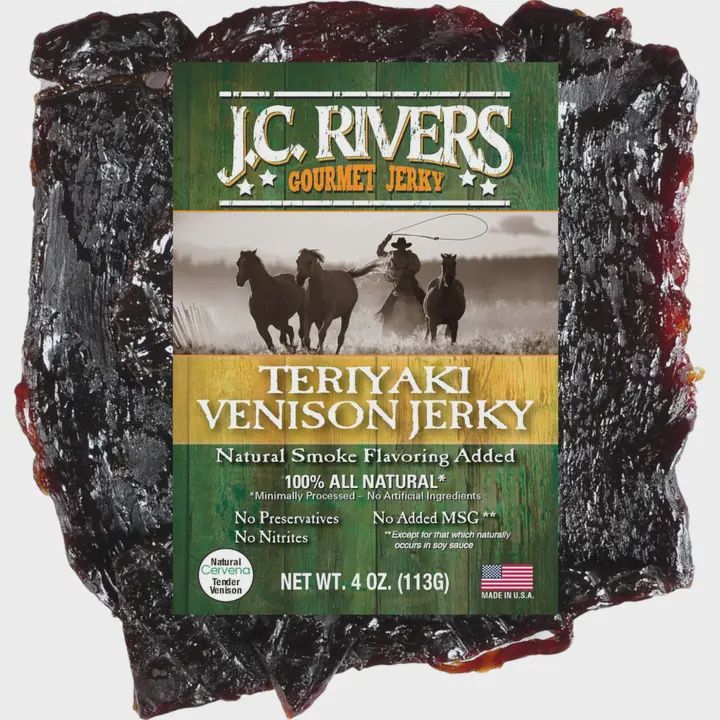 J.C RIVERS TERIYAKI VENISON JERKY