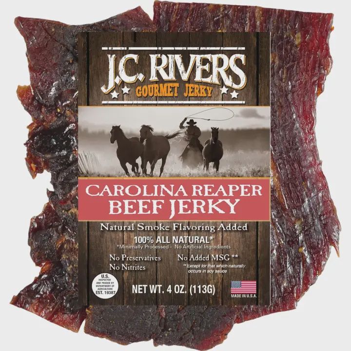 J.C. RIVERS CAROLINA REAPER BEEF JERKY