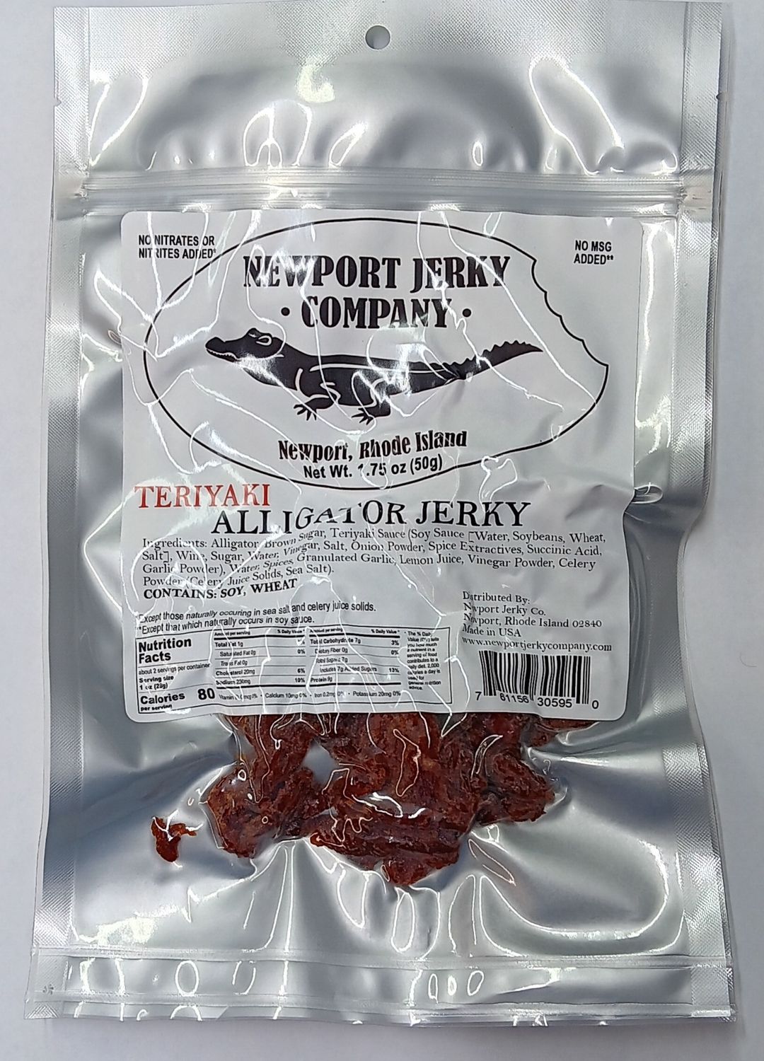NEWPORT TERIYAKI ALLIGATOR JERKY