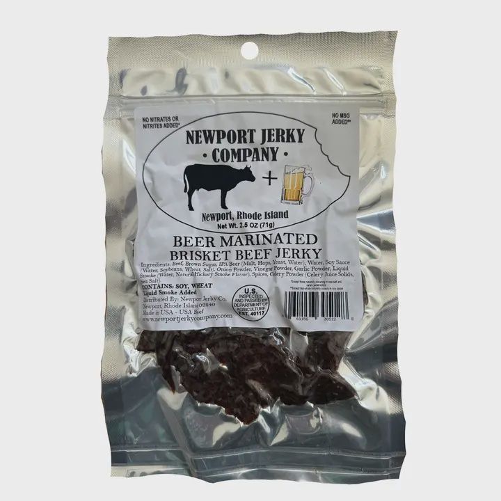 NEWPORT BEER MARINATED BRISKET BEEF JERKY
