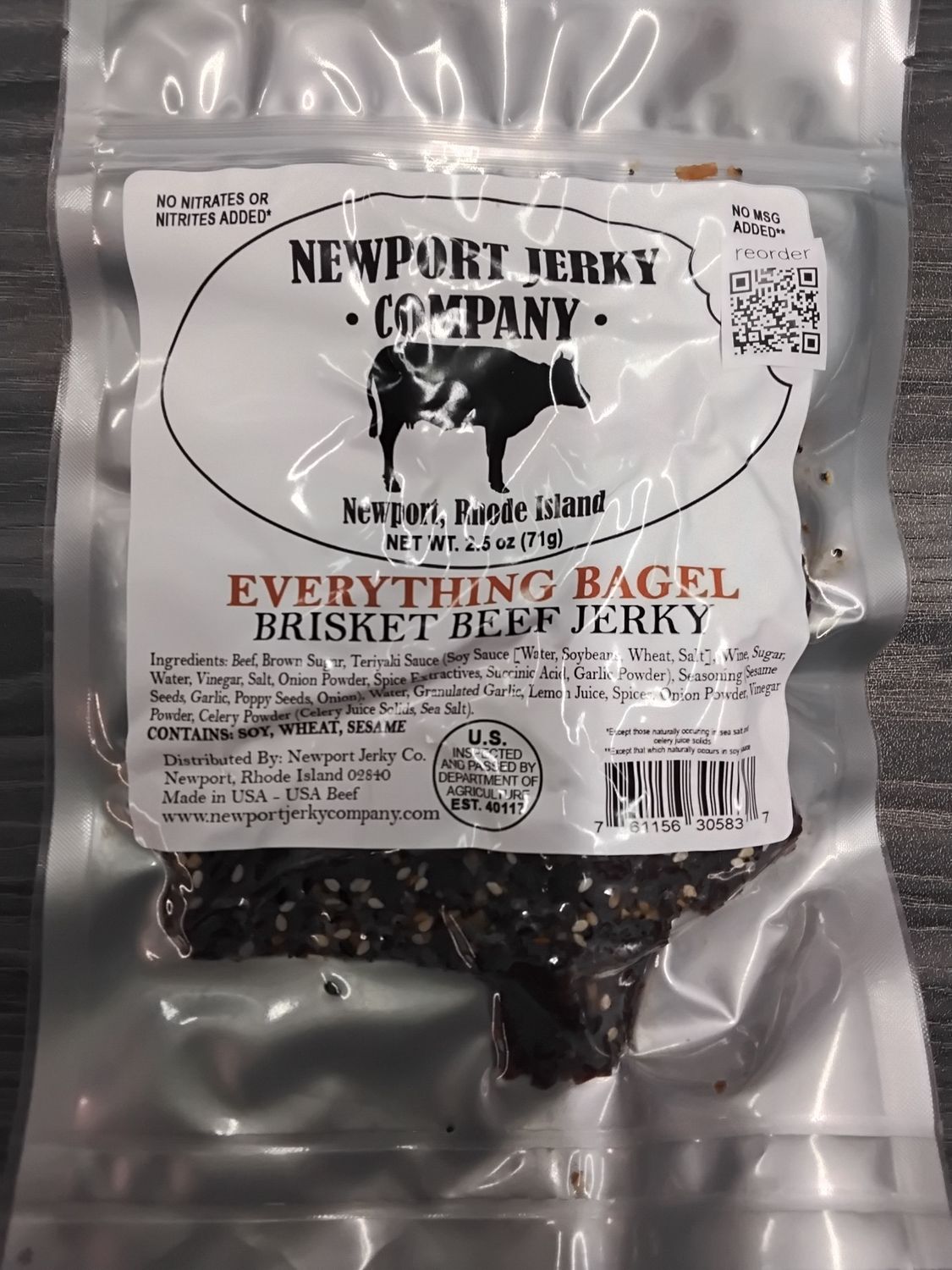 NEWPORT EVERYTHING BAGEL BRISKET BEEF JERKY