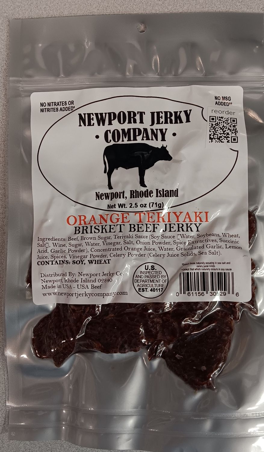 NEWPORT ORANGE TERIYAKI BRISKET BEEF JERKY