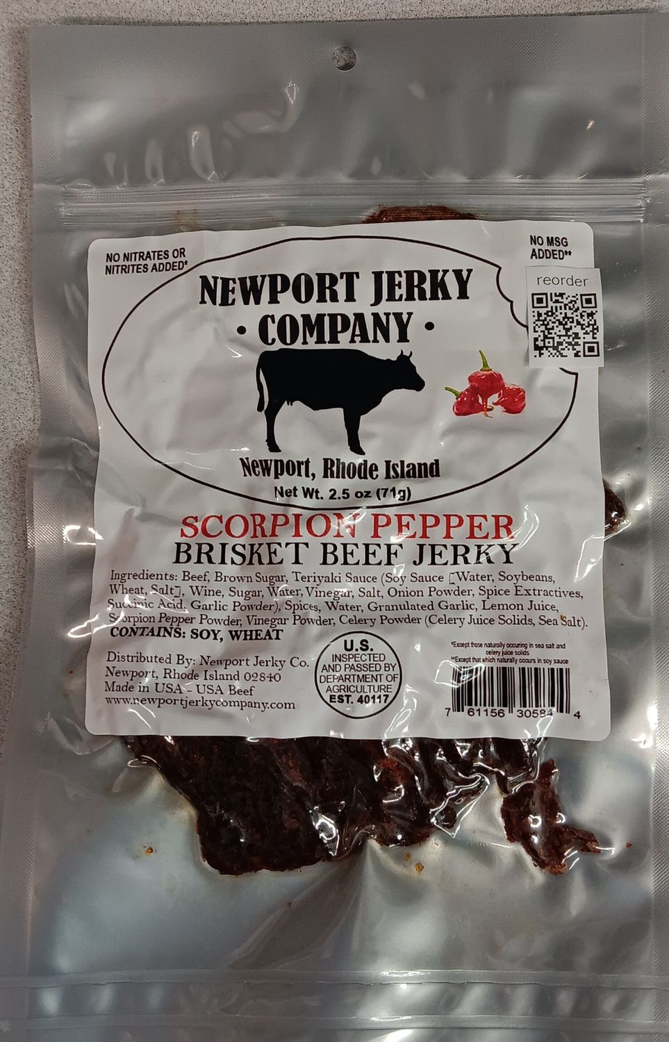 NEWPORT SCORPION PEPPER BRISKET BEEF JERKY