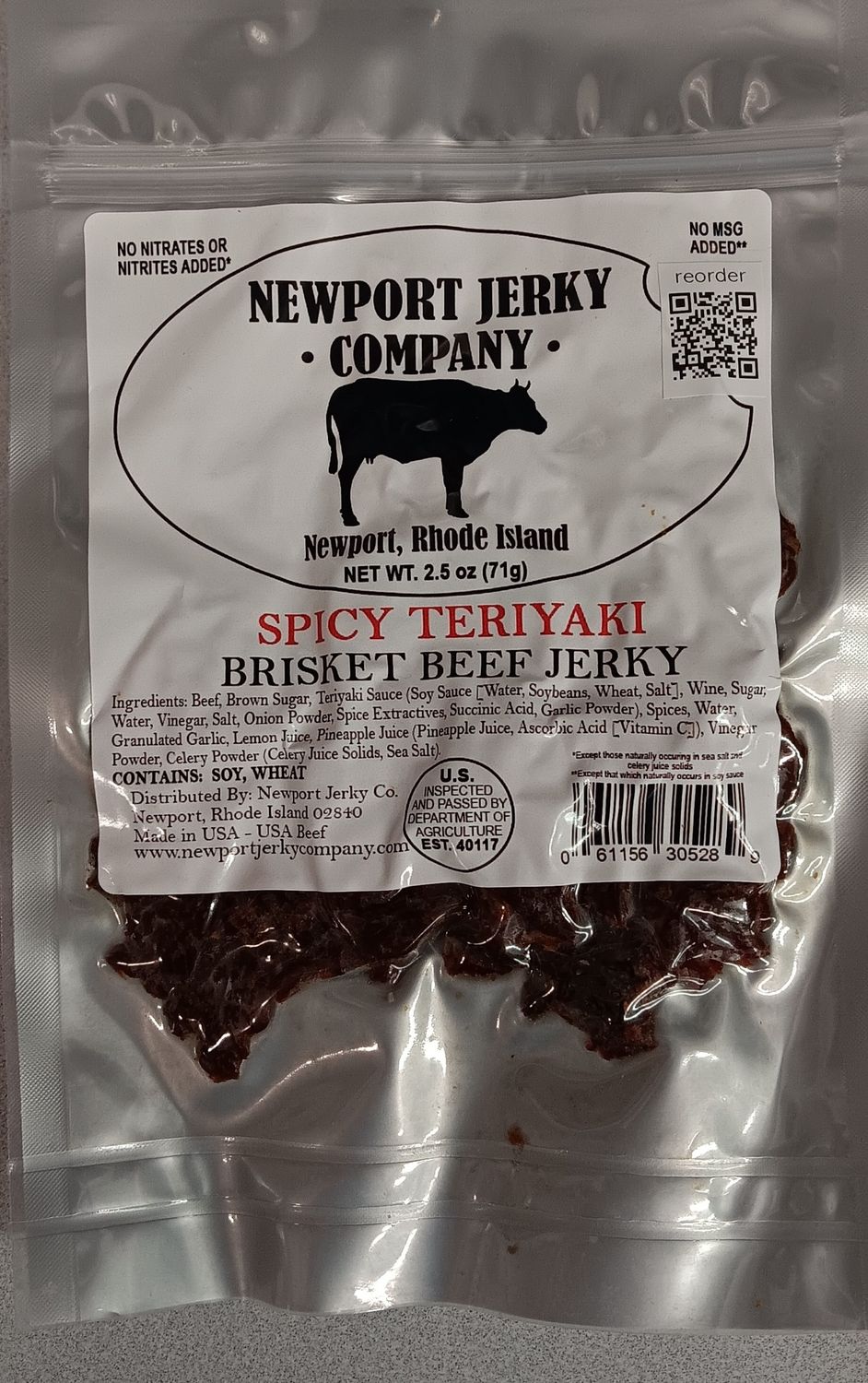 NEWPORT SPICY TERIYAKI BRISKET BEEF JERKY