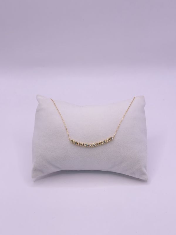 1.03CT NATURAL-GROWN ROUND PENDANT H-I/SI (WITH CHAIN)