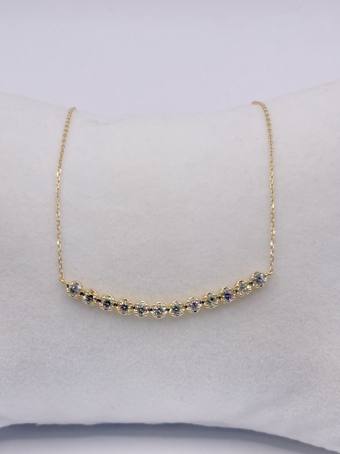 DIAMOND NECKLACE(NATURAL)1.03CT 18KT GOLD