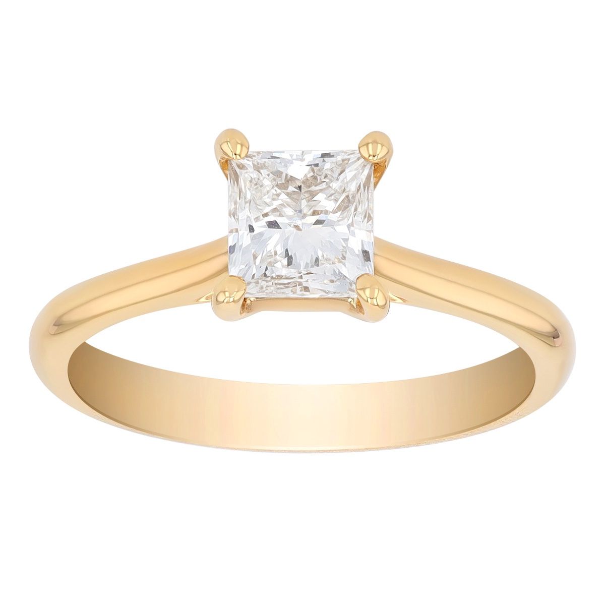 DIAMOND SOLITAIRE RING PRINCESS CUT(LAB)1.00CT