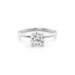 DIAMOND SOLITAIRE RING ROUND CUT(LAB)0.52CT