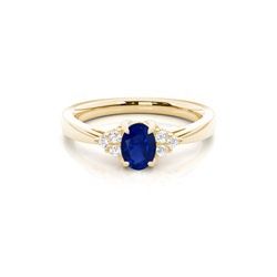 SAPPHIRE DIAMOND RING (NATURAL)SAP0.87CT D0.20CT