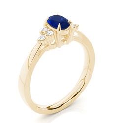 SAPPHIRE DIAMOND RING (NATURAL)SAP0.87CT D0.20CT