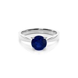 SAPPHIRE RING ROUND SHAPE(NATURAL)SAP0.62CT
