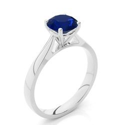 0.62CT NATURAL-GROWN ROUND SAPPHIRE