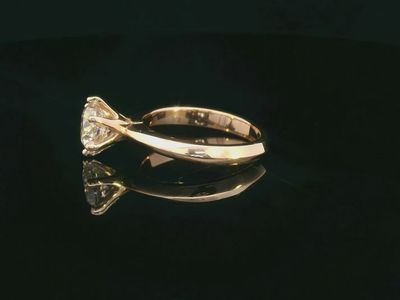 DIAMOND ROUND SOLITAIRE RING(LAB)2.02CT