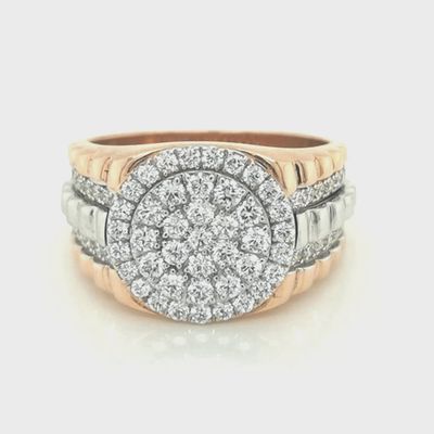 DIAMOND MEN&quot;S  RING ROLAX STYLE(NATURAL)