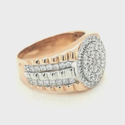 DIAMOND MEN&quot;S  RING ROLAX STYLE(NATURAL)